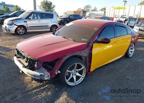 2018 Honda Accord Sport 2.0T из США, поврежденный, VIN 1HGCV2F3XJA053782